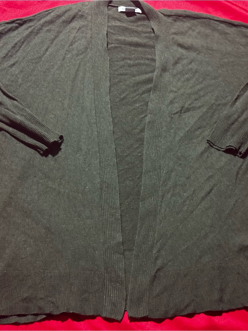 Liz Claiborne Olive Green Knit Sweater